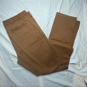 HILL CITY Everyday Pant Brown Stretch Chino 33x32